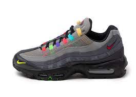 Other distinguishable features are the airmax logo. Buy Online Nike Air Max 95 Eoi Pack In Light Charcoal University Red Black Asphaltgold