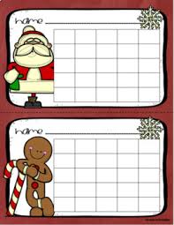 Positive Behavior Sticker Chart Reward Incentives Christmas Holiday Winter Theme