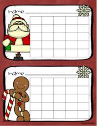 positive behavior sticker chart reward incentives christmas holiday winter theme