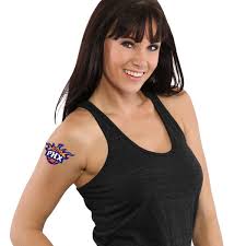 Lol why regret a small simple tattoo? Phoenix Suns Wincraft 4 Pack Temporary Tattoos