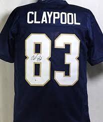 Chase claypool jerseys & gear are in stock now at fanatics. Chase Claypool Autographed Navy Blue College Style Jersey Beckett W Auth 8 At Amazon S Sports Collectibles Store