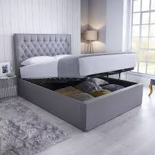 Modern king platform bed frame with adjustable headboard and footboard, upholstered faux leather bed frames king size mattress foundation with 12 wood slats support, no box spring needed (black) 4.1 out of 5 stars 54 5ft King Size Grey Fabric Ottoman Upholstered Buttoned Headboard Lift Up Storage Bed Frame Helibeds