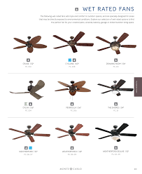 With a 60 inch blade span and a premium power motor, the cyclone is guaranteed to clear the air quickly and efficiently. Monte Carlo 2017 Ceiling Fan Catalog Page 204 205