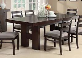 Dabny Cappuccino Dining Table Dark Wood Dining Table Dining Table Chairs Dining Table In Kitchen