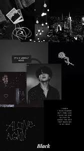 Bts black and white aesthetic wallpapers | army's amino. Jungkook Black Wallpapers Top Free Jungkook Black Backgrounds Wallpaperaccess