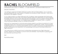 Flight Attendant Cover Letter Sample Cover Letter Templates Examples
