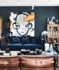 The Original Dark Blue Living Room With A Beautiful Picture Puzzle Jigsaw Jigsawpuzzles Game Puzzleonline Games In 2020 Dark Blue Living Room Home Decor Decor