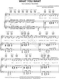 What You Want From Legally Blonde The Musical Sheet Music In Bb Major Download Print Legally Blonde Musical Sheet Music Legally Blonde