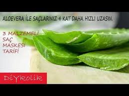 Sacinizi 4 Kat Daha Hizli Uzatan Aloe Verali Sac Maskesi Youtube Aloe Dogal Saglik Sac