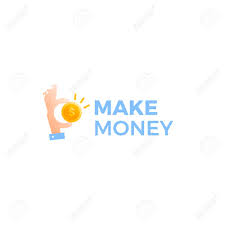 The magic of the internet. Make Money Logo Gold Dollar Coin With Hands Businessman Vector Royalty Free Cliparts Vectors And Stock Illustration Image 103245352