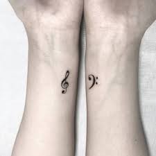 My two hobbies in one tattoo. Tatto Wallpapers Small Treble Clef Tattoos