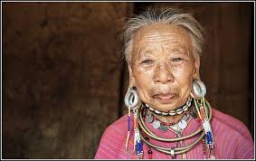 Old lady, Long Ear tribe, Northern Thailand