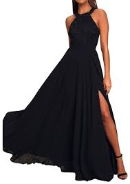Cheap evening gowns for wedding guests | free shipping evening … Lulu S Black Love Poem Lace Halter Gown Wedding Guest Long Formal Dress Size 4 S Tradesy
