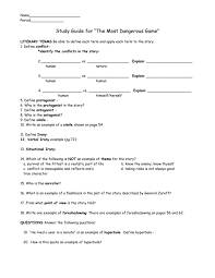 The most dangerous game by richard connell read the story on page 38 of your mcdougal littell the language of literature: The Most Dangerous Game