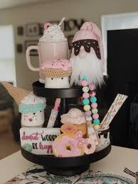 Donut Ice Cream Rae Dunn Tiered Tray Tiered Tray Decor Tiered Tray Diy Tray Decor