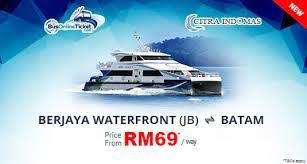 The fare starts at around usd12/ php600 depending on the ferry company you take. Citra Indomas Ferry Berjaya Waterfront And Batam Busonlineticket Com