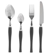 Menagere 24 Pieces Noire Noir Morea Les Menageres Couverts Arts De La Table Decoration D Interieur Menagere Couverts Meuble Deco Mobilier De Salon