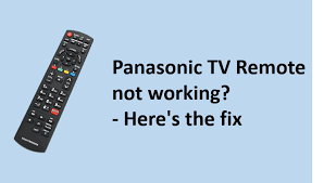 Panasonic Tv Remote Not Working Here S The Fix Tv Remote Panasonic Tvs Remote