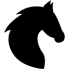 Horse Head With Hair Outline Free Vector Icons Designed By Freepik Horse Silhouette Animal Silhouette Silhouette Art