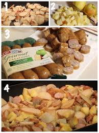 Chicken apple gouda sausage recipe. Perfect Fall Skillet Meal With Hillshire Farm Chicken Apple Sausage Gourmetcreations Mom Endeavors