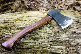 Hatchet By Allen Newberry Forged Of Mild Steel With A 5160 Bit And A Curly Maple Handle Hand Axe Blacksmithing Knives Knife
