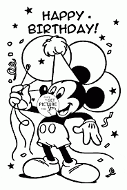 Mickey mouse birthday coloring pages are a fun way for kids of all ages to develop creativity, focus, motor skills and color recognition. Mickey And Happy Birthday Coloring Page For Kids Holiday Coloring Pages Printab Birthday Coloring Pages Happy Birthday Coloring Pages Valentine Coloring Pages