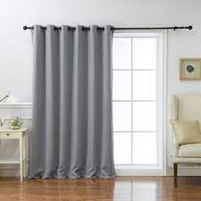 Emma barclay cali thermal woven blackout pencil pleat door curtain. Pleated Drapes For Patio Door Wayfair