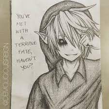 Shading xhario 100 14 extra tutorial: Mulpix Drew Creepypasta Link From Legend Of Zelda C Anime Manga Link Creepy Drawings Creepypasta Creepypasta Characters