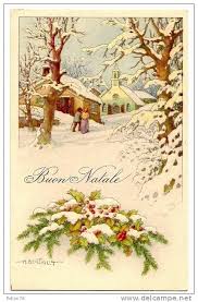 Illustratore A Bertiglia Buon Natale Vedi Retro Formato Piccolo N Vg Natale Retro Cartoline Di Natale Cartolina Buon Natale