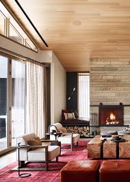 Wanderlust Design Caldera House Jackson Hole Coco Kelley Modern Lodge Lodges Design Popular Living Room