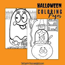 Cute halloween coloring pages printable. Halloween Printable Coloring Pages The Happy Mustard Seed