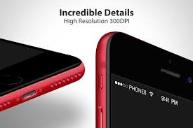 Iphone 8 Red Mockups Branding Mockups Business Card Logo Mockup Design