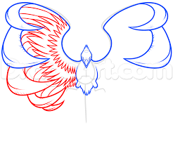 Drawing A Phoenix Step By Step Step 4 Guided Drawing Drawings Drawing Tutorial