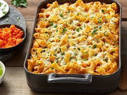 Buffalo Chicken Blue Cheese Pasta Bake With Campanelle Recipe Pasta Bake Campanelle Pasta Recipes Blue Cheese Pasta