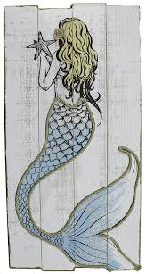 4.4 out of 5 stars 69. Ganz Large Distressed 31 Inch Nautical Painted Mermaid Wall Plaque Home Decor Home Decor Accents