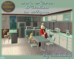 shakeshaft's 50s retro kitchen aqua