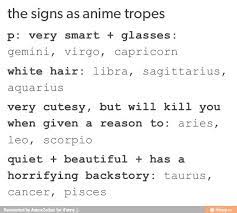 The fourth sign in the zodiac cycle is a water sign that's represented by the crab. The Signs As Anime Characters Zodiac Signs Zodiac Star Signs Zodiac