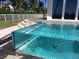 Glass Edge Pool Indoor Outdoor Pool Luxury Swimming Pools Glass Pool
