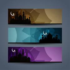 Are you searching for islamic png images or vector? Free Vector Islamic Banners Set