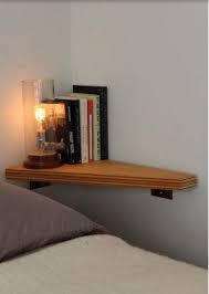 Bedside Corner Shelf Good For Small Rooms Tiny Apartment Storage Small Spaces Home Decor