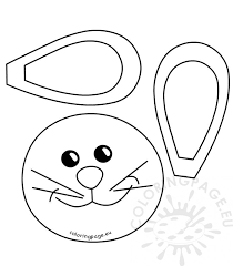 Twist two pipe cleaners together in the middle to make bunny whiskers. Easter Bunny Face Template Bitem