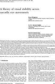 Voluntary Oscillopsia Watching The World Go Round Behavioral And Brain Sciences Cambridge Core