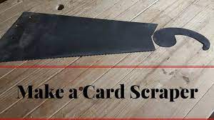 It's hard to think of a simpler yet more effective woodworking tool than the i am pretty satisfied on how this turned out. How To Make A Card Scraper From An Old Hand Saw Goose Neck Cardscraper Youtube
