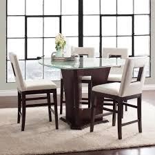 The Soho 5 Piece Glass Dining Set Offers Contemporary Style With A Beautiful Crackled G Glass Dining Room Sets Dining Room Table Set Dining Room Furniture Sets