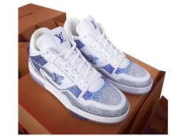 Showing 15 men's dress shoes filtered to 1 brand. Louis Vuitton Louis Vuitton Trainer Wolken Motiv Cloud Sneaker Neu Sneakers Leather White Blue Ref 251474 Joli Closet