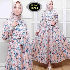 Beli gamis motif bunga kombinasi online berkualitas dengan harga murah terbaru 2021 di tokopedia! Model Gamis Terbaru Motif Bunga Inspirasi