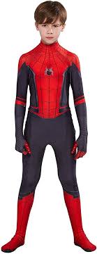 Spider man homecoming halloween unisex adult/kids cosplay costume bodysuit. Amazon Com Reliloli Spiderman Costume Kids L 120 130cm Far From Home Clothing Cosplay Costumes Clothes Spiderman Costume