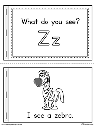 These flashcards are perfect for singing the alphabet song or learning phonics. Letter Z Words Printable Mini Book Myteachingstation Com