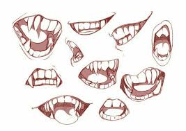 Designing characters with 7 basic shapes. Changed Badassdeku 5 Mouth Drawing Lips Drawing Concept Art Drawing