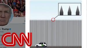 Trump Tweets New Border Barrier Drawing With Spikes Youtube